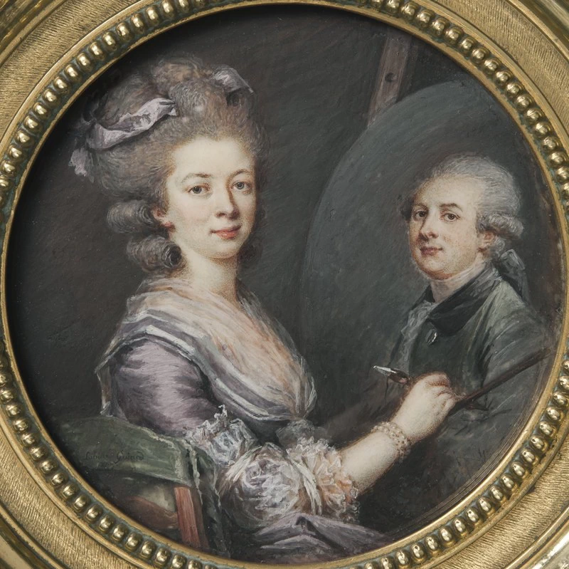 Ritratto della signora Lefranc mentre ritrae il maritoHusband Charles Lefranc - Nationalmuseum, Stoccolma